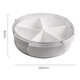 Fuguang Net Red Fruit Plate Creative Living Room Coffee Table Snack Plate Dried Fruit Nut Candy Box With Lid Division Box Round Separated Fruit Box Fuguang Net Red Fruit Plate Creative Living Room Coffee Table Snack Plate Dried Fruit Nut Candy Box With Lid Division Box Round Separated Fruit Box