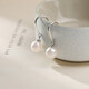 Ruimanbo Ruochu classic freshwater pearl earrings are round and strong light women's s925 silver inlaid pearl earrings with certificate 7-8mm Ruimanbo Ruochu classic freshwater pearl earrings are round and strong light women's s925 silver inlaid pearl earrings with certificate 7-8mm