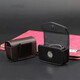Daiyu Zun's head layer genuine leather folding reading glasses box, portable presbyopia glasses box for men and women, wearable hanging belt, brown (vertical style with clip buckle) Daiyu Zun's head layer genuine leather folding reading glasses box, portable presbyopia glasses box for men and women, wearable hanging belt, brown (vertical style with clip buckle)