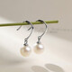 Ruimanbo Ruochu classic freshwater pearl earrings are round and strong light women's s925 silver inlaid pearl earrings with certificate 7-8mm Ruimanbo Ruochu classic freshwater pearl earrings are round and strong light women's s925 silver inlaid pearl earrings with certificate 7-8mm