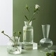 Sweet spot small vase glass transparent hydroponic plant fake artificial flower mini vase floral ins style Japanese decorative ornaments 2 packs Sweet spot small vase glass transparent hydroponic plant fake artificial flower mini vase floral ins style Japanese decorative ornaments 2 packs