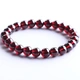 Shiyue jewelry 7-8mm garnet bracelet wine red garnet single ring bracelet crystal agate female wine red Shiyue jewelry 7-8mm garnet bracelet wine red garnet single ring bracelet crystal agate female wine red