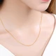 Chao Hongji carefully cares for the side chain gold necklace ladies pure gold necklace gold plain chain gold chain price calculation cost 180 yuan W necklace about 3.25g about 42cm Chao Hongji carefully cares for the side chain gold necklace ladies pure gold necklace gold plain chain gold chain price calculation cost 180 yuan W necklace about 3.25g about 42cm
