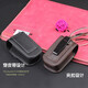 Daiyu Zun's head layer genuine leather folding reading glasses box, portable presbyopia glasses box for men and women, wearable hanging belt, brown (vertical style with clip buckle) Daiyu Zun's head layer genuine leather folding reading glasses box, portable presbyopia glasses box for men and women, wearable hanging belt, brown (vertical style with clip buckle)