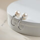 Ruimanbo Ruochu classic freshwater pearl earrings are round and strong light women's s925 silver inlaid pearl earrings with certificate 7-8mm Ruimanbo Ruochu classic freshwater pearl earrings are round and strong light women's s925 silver inlaid pearl earrings with certificate 7-8mm