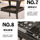 Zhiyao Outdoor Furniture Wicker Chair Three-piece Balcony Table and Chair Household Wicker Chair Modern Simple Outdoor Table and Chair Combination Outdoor Stool Garden Table and Chair Leisure Wicker Coffee Table Upgrade Thickening Teng Chair 80 Round Table 1 Table 4 Chair Cushion Pillow Zhiyao Outdoor Furniture Wicker Chair Three-piece Balcony Table and Chair Household Wicker Chair Modern Simple Outdoor Table and Chair Combination Outdoor Stool Garden Table and Chair Leisure Wicker Coffee Table Upgrade Thickening Teng Chair 80 Round Table 1 Table 4 Chair Cushion Pillow