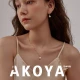 Pearl Queen Japan G18K Gold Inlaid Real Diamond Pearl Pendant Seawater Akoya Pearl Necklace Female Gift for Girlfriend Pearl Queen Japan G18K Gold Inlaid Real Diamond Pearl Pendant Seawater Akoya Pearl Necklace Female Gift for Girlfriend