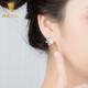 Dorivia swan pearl earrings simple sweet freshwater pearl earrings rose gold ZZE046 Dorivia swan pearl earrings simple sweet freshwater pearl earrings rose gold ZZE046