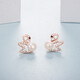 Dorivia swan pearl earrings simple sweet freshwater pearl earrings rose gold ZZE046 Dorivia swan pearl earrings simple sweet freshwater pearl earrings rose gold ZZE046