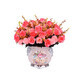 In season, artificial flower decoration, living room, bedroom, fake flower decoration, ceramic vase, floral set, hotel table, plastic flower cloth, silk flower, dried flower bouquet, TV cabinet, tea rose combination evening + B vase, fake flower set In season, artificial flower decoration, living room, bedroom, fake flower decoration, ceramic vase, floral set, hotel table, plastic flower cloth, silk flower, dried flower bouquet, TV cabinet, tea rose combination evening + B vase, fake flower set