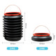 Yuzheng car folding trash can car wash bucket car supplies city function small pieces multifunctional household car folding bucket car portable plastic bucket 4L thick Yuzheng car folding trash can car wash bucket car supplies city function small pieces multifunctional household car folding bucket car portable plastic bucket 4L thick