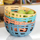 What people eat fruit basket hollow plastic drain basket home living room coffee table fruit plate kitchen creative vegetable washing basket restaurant fruit basket blue, green, yellow, orange 4 colors each 1 1 What people eat fruit basket hollow plastic drain basket home living room coffee table fruit plate kitchen creative vegetable washing basket restaurant fruit basket blue, green, yellow, orange 4 colors each 1 1