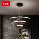 TCL Lighting living room chandelier bedroom dining room chandelier modern minimalist creative dining table lighting adjustable Zhongshan three-ring black-20+40+60cm-30*2 watts three-color TCL Lighting living room chandelier bedroom dining room chandelier modern minimalist creative dining table lighting adjustable Zhongshan three-ring black-20+40+60cm-30*2 watts three-color