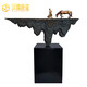 Han Zhen Tang Xi All copper artwork soft decoration porch decoration modern bronze sculpture collection Silk Road Wrangler home living room decoration One generation all the way Han Zhen Tang Xi All copper artwork soft decoration porch decoration modern bronze sculpture collection Silk Road Wrangler home living room decoration One generation all the way
