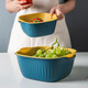 Porcelain soul Nordic fruit plate/fruit basket double drain basket fruit basket vegetable sink kitchen water filter basket large capacity vegetable sink household fruit plate basin for vegetable washing small blue Porcelain soul Nordic fruit plate/fruit basket double drain basket fruit basket vegetable sink kitchen water filter basket large capacity vegetable sink household fruit plate basin for vegetable washing small blue