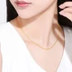 Letrange Gold Necklace Female 999 Pure Gold 5G Cross O Chain Fashion Versatile Clavicle Chain Element Chain Birthday Gift for Girlfriend About 1.45g Letrange Gold Necklace Female 999 Pure Gold 5G Cross O Chain Fashion Versatile Clavicle Chain Element Chain Birthday Gift for Girlfriend About 1.45g