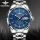 Swiss famous watch Europin watches men's automatic mechanical watch men's high-end waterproof luminous dual calendar watch simple business brand national watch Valentine's Day gift for father and husband Swiss-Golden Grey Surface Swiss famous watch Europin watches men's automatic mechanical watch men's high-end waterproof luminous dual calendar watch simple business brand national watch Valentine's Day gift for father and husband Swiss-Golden Grey Surface