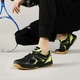 Pull back table tennis shoes 2022 spring sports shoes for men and women couple models low top breathable mesh table tennis shoes badminton shoes soft bottom shock absorption/103HC black and green 40/standard size Pull back table tennis shoes 2022 spring sports shoes for men and women couple models low top breathable mesh table tennis shoes badminton shoes soft bottom shock absorption/103HC black and green 40/standard size