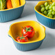 Porcelain soul Nordic fruit plate/fruit basket double drain basket fruit basket vegetable sink kitchen water filter basket large capacity vegetable sink household fruit plate basin for vegetable washing small blue Porcelain soul Nordic fruit plate/fruit basket double drain basket fruit basket vegetable sink kitchen water filter basket large capacity vegetable sink household fruit plate basin for vegetable washing small blue
