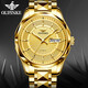 Swiss famous watch Europin watches men's automatic mechanical watch men's high-end waterproof luminous dual calendar watch simple business brand national watch Valentine's Day gift for father and husband Swiss-Golden Grey Surface Swiss famous watch Europin watches men's automatic mechanical watch men's high-end waterproof luminous dual calendar watch simple business brand national watch Valentine's Day gift for father and husband Swiss-Golden Grey Surface