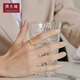 Zhou Dafu Spike Ping An Ripple Wheat Spike Open Ring Double-layer Gold Ring Pure Gold Women's Ring Work Fee 108 Valuation F221324 About 3.25g Zhou Dafu Spike Ping An Ripple Wheat Spike Open Ring Double-layer Gold Ring Pure Gold Women's Ring Work Fee 108 Valuation F221324 About 3.25g