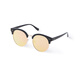 Metersbonwe decorative glasses female summer fashion trend round metal half-frame decorative glasses yellow black one size Metersbonwe decorative glasses female summer fashion trend round metal half-frame decorative glasses yellow black one size