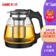 Lilac glass teapot, thick and heat-resistant, filtered scented tea kettle, anti-collision bottom protection, durable office kung fu teacup, glass tea set 1700ml Lilac glass teapot, thick and heat-resistant, filtered scented tea kettle, anti-collision bottom protection, durable office kung fu teacup, glass tea set 1700ml