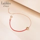 Laishen Psychic Jewelry 18K Gold Diamond Bracelet Female Red Rope Bracelet Bracelet Garden Party Series Bubble Red Rope 18K Gold Bracelet Laishen Psychic Jewelry 18K Gold Diamond Bracelet Female Red Rope Bracelet Bracelet Garden Party Series Bubble Red Rope 18K Gold Bracelet