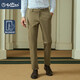 Goldlion 2021 autumn and winter casual pants men's long-staple cotton micro-elastic non-iron easy-care straight-leg slim-fit men's business casual trousers Slim-fit-khaki-69 32 Goldlion 2021 autumn and winter casual pants men's long-staple cotton micro-elastic non-iron easy-care straight-leg slim-fit men's business casual trousers Slim-fit-khaki-69 32