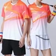 2022 new table tennis badminton clothes couple tops breathable mesh quick-drying tennis game training clothes custom team name 1850 blue women's top XS 2022 new table tennis badminton clothes couple tops breathable mesh quick-drying tennis game training clothes custom team name 1850 blue women's top XS