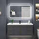 Yanfeng modern light luxury smart mirror ceramic integrated basin cabinet bathroom cabinet combination bathroom hotel wind vanity sink small apartment washbasin cabinet iron gray 0.8m ceramic basin + ordinary mirror cabinet with installation Yanfeng modern light luxury smart mirror ceramic integrated basin cabinet bathroom cabinet combination bathroom hotel wind vanity sink small apartment washbasin cabinet iron gray 0.8m ceramic basin + ordinary mirror cabinet with installation