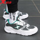 Xtep men's shoes sports shoes men's autumn and winter leather mesh shoes shock absorption new running shoes running shoes casual shoes men's sports shoes bag white gray green 39 Xtep men's shoes sports shoes men's autumn and winter leather mesh shoes shock absorption new running shoes running shoes casual shoes men's sports shoes bag white gray green 39