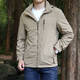 Hengyuanxiang factory thin jacket loose jacket tooling mid-length outdoor windbreaker large size men's business casual jacket jacket army green plus velvet 086 plus velvet 5XL about 195-210 catties Hengyuanxiang factory thin jacket loose jacket tooling mid-length outdoor windbreaker large size men's business casual jacket jacket army green plus velvet 086 plus velvet 5XL about 195-210 catties