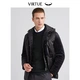 Fushen Hooded Cotton Coat Men's Casual Warm Windproof Stitching Velvet Winter Coat Cotton Coat Men's Korean Style Slim Trendy Black 00JD403HM 46 Fushen Hooded Cotton Coat Men's Casual Warm Windproof Stitching Velvet Winter Coat Cotton Coat Men's Korean Style Slim Trendy Black 00JD403HM 46