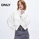 ONLY2025春季新款时尚休闲风短款宽松高领风衣外套女|125136015 A01白鹭色 M ONLY2025春季新款时尚休闲风短款宽松高领风衣外套女|125136015 A01白鹭色 M