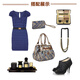 Shenbusen bag clutch new trendy canvas women's bag handbag large capacity envelope handbag blue Shenbusen bag clutch new trendy canvas women's bag handbag large capacity envelope handbag blue