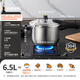 ASD pressure cooker 304 stainless steel six insurance 6.5L pressure cooker gas electromagnetic universal WG1824DN ASD pressure cooker 304 stainless steel six insurance 6.5L pressure cooker gas electromagnetic universal WG1824DN