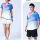 2022 new table tennis badminton clothes couple tops breathable mesh quick-drying tennis game training clothes custom team name 1850 blue women's top XS 2022 new table tennis badminton clothes couple tops breathable mesh quick-drying tennis game training clothes custom team name 1850 blue women's top XS