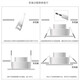 Amusen downlight led three-color ultra-thin spotlight living room ceiling concealed 3w5w dimmable ceiling hole light recessed hole light 3W three-color white + black hole size 6.5 to 8.5 cm Amusen downlight led three-color ultra-thin spotlight living room ceiling concealed 3w5w dimmable ceiling hole light recessed hole light 3W three-color white + black hole size 6.5 to 8.5 cm