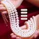 Demi Jewelry 8-9mm45cm Steamed Buns Round Silver Gold-plated Stick Buckle Freshwater Pearl Necklace Basic Model for Girls to Send Mom to Elders Birthday Gift Demi Jewelry 8-9mm45cm Steamed Buns Round Silver Gold-plated Stick Buckle Freshwater Pearl Necklace Basic Model for Girls to Send Mom to Elders Birthday Gift