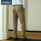 Goldlion 2021 autumn and winter casual pants men's long-staple cotton micro-elastic non-iron easy-care straight-leg slim-fit men's business casual trousers Slim-fit-khaki-69 32 Goldlion 2021 autumn and winter casual pants men's long-staple cotton micro-elastic non-iron easy-care straight-leg slim-fit men's business casual trousers Slim-fit-khaki-69 32