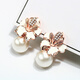 Dai Ruo no pierced ear clip spiral clip earrings women's fashion temperament show face thin earrings high sense niche flower imitation pearl earrings for girlfriends and girlfriends couple gifts Dai Ruo no pierced ear clip spiral clip earrings women's fashion temperament show face thin earrings high sense niche flower imitation pearl earrings for girlfriends and girlfriends couple gifts
