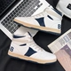 2022 summer new high-top small white tide shoes trendy men's shoes all-match casual sports shoes Dexun white shoes GDD99 blue 39 2022 summer new high-top small white tide shoes trendy men's shoes all-match casual sports shoes Dexun white shoes GDD99 blue 39