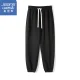 Jeanswest JEANSWEST pants men's Korean style casual pants men's waffle trousers loose sports pants men's black XL Jeanswest JEANSWEST pants men's Korean style casual pants men's waffle trousers loose sports pants men's black XL