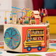 Bi Le early education Kai Zhi game platform explore cognitive six-sided box wooden treasure chest enlightenment youth university wood cube birthday gift Bi Le early education Kai Zhi game platform explore cognitive six-sided box wooden treasure chest enlightenment youth university wood cube birthday gift