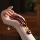 Crown belt double circle cinnabar hand string beaded lady's bracelet women's raw ore purple gold sand women's bracelet zodiac year fashion jewelry birthday gift for girlfriend mother wife lover double circle cinnabar bracelet certificate + pull rose gift box Crown belt double circle cinnabar hand string beaded lady's bracelet women's raw ore purple gold sand women's bracelet zodiac year fashion jewelry birthday gift for girlfriend mother wife lover double circle cinnabar bracelet certificate + pull rose gift box