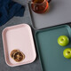Yundi Nordic Creative Tray Rectangular Household Dried Fruit Tray Fruit Tray Dessert Snack Storage Tray Living Room Water Cup Tea Tray Simple Ins Fallen Leaf Gray-Medium Yundi Nordic Creative Tray Rectangular Household Dried Fruit Tray Fruit Tray Dessert Snack Storage Tray Living Room Water Cup Tea Tray Simple Ins Fallen Leaf Gray-Medium