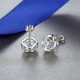 999 silver four-leaf clover earrings femininity Japan Korean personality simple creative moisture-proof student earrings ear jewelry not easy to allergies for girlfriend Valentine's Day gift 999 pure silver four-dimensional four-leaf clover earrings pair 999 silver four-leaf clover earrings femininity Japan Korean personality simple creative moisture-proof student earrings ear jewelry not easy to allergies for girlfriend Valentine's Day gift 999 pure silver four-dimensional four-leaf clover earrings pair