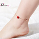 Austrian Swarovski Elements crystal bracelet female S925 silver anklets female wearing a two rose gold plated bracelet jewelry lovers to send his girlfriend to send holiday gifts S270 red roses bracelet / anklet Austrian Swarovski Elements crystal bracelet female S925 silver anklets female wearing a two rose gold plated bracelet jewelry lovers to send his girlfriend to send holiday gifts S270 red roses bracelet / anklet
