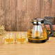 Lilac glass teapot, thick and heat-resistant, filtered scented tea kettle, anti-collision bottom protection, durable office kung fu teacup, glass tea set 1700ml Lilac glass teapot, thick and heat-resistant, filtered scented tea kettle, anti-collision bottom protection, durable office kung fu teacup, glass tea set 1700ml